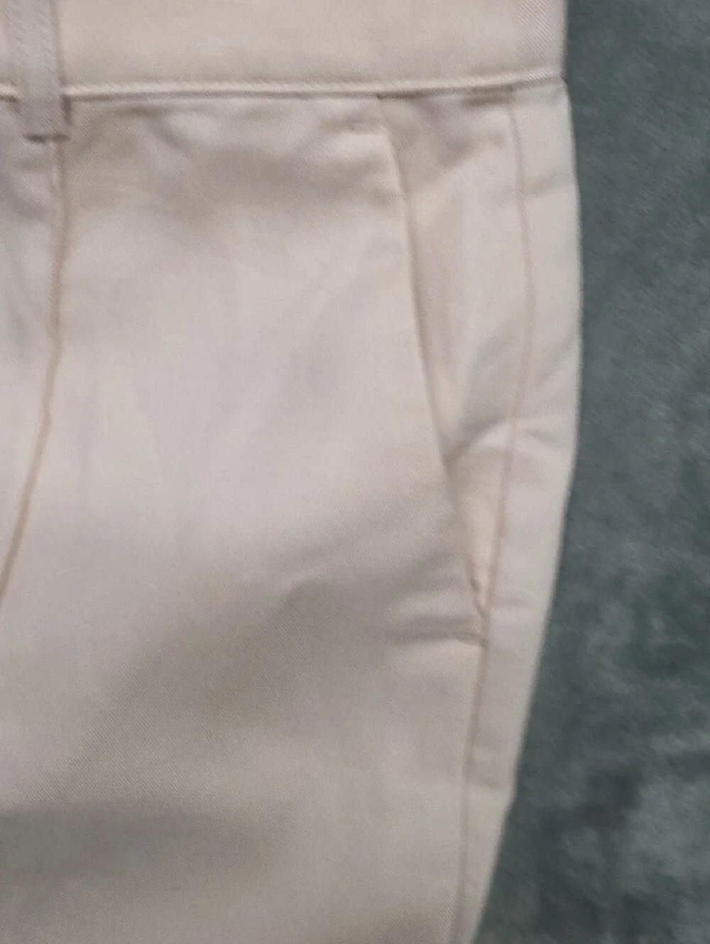 LOFT Tailored High-Rise Wide-Leg Trousers in Blush Linen Blend Sz 12P
